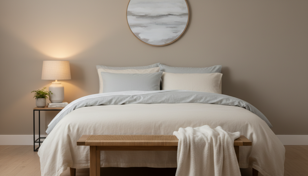 peaceful bedroom environment supporting quality sleep for weight loss
