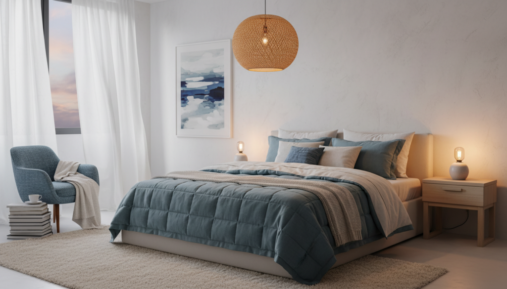 peaceful bedroom setup promoting quality sleep peaceful bedroom setup promoting quality sleep
