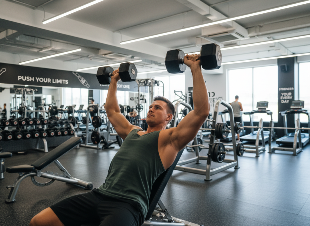 person doing strength training exercises person doing strength training exercises