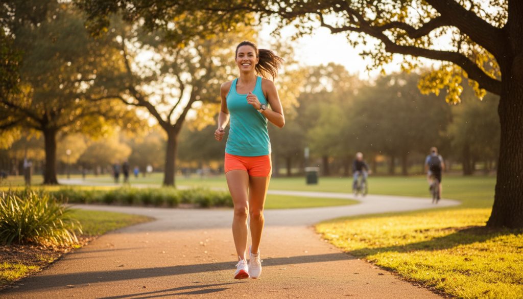 person engaged in regular exercise routine outdoors person engaged in regular exercise routine outdoors