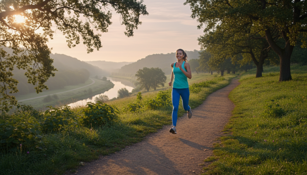 person engaging in outdoor physical activity for weight loss