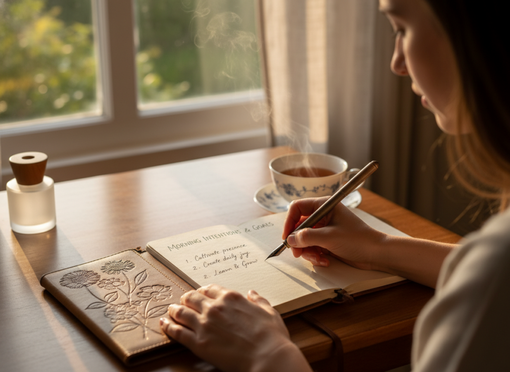 person journaling goals and reflections person journaling goals and reflections
