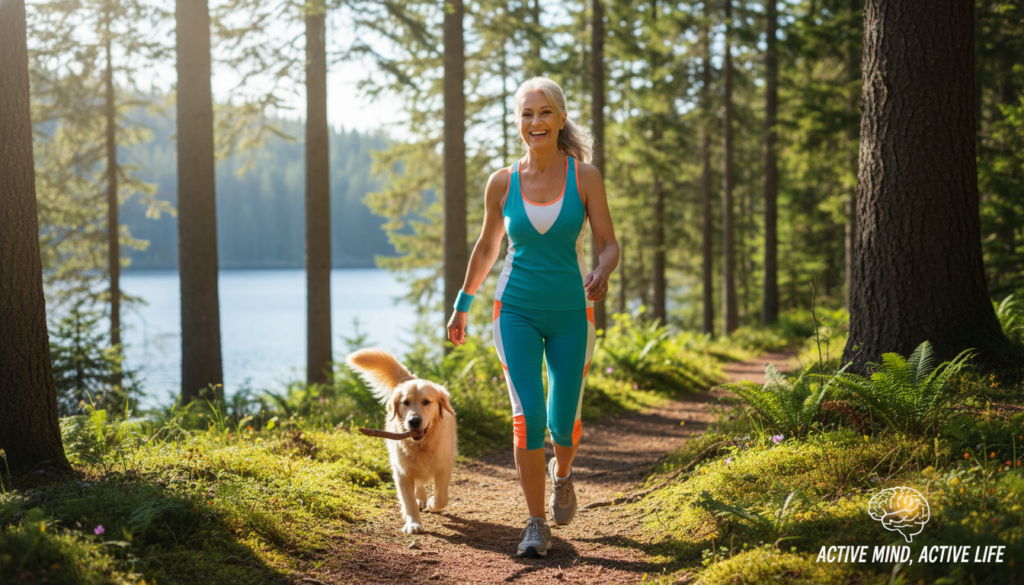 person living a brain-healthy lifestyle with vitality and mental clarity person living a brain-healthy lifestyle with vitality and mental clarity