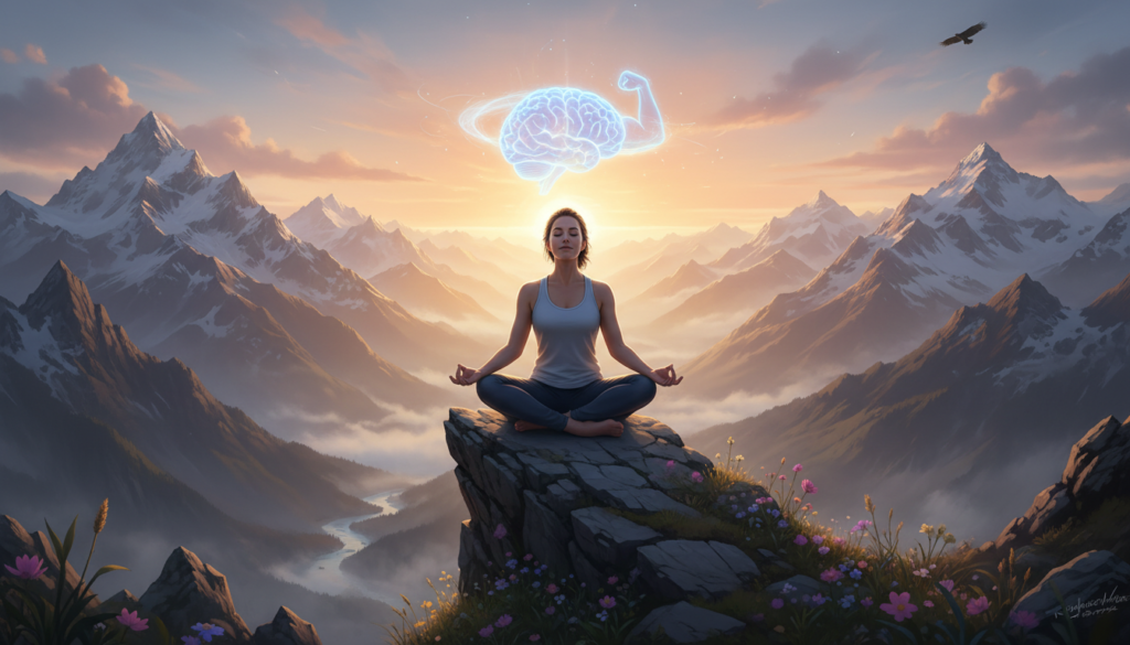 person meditating peacefully person meditating peacefully