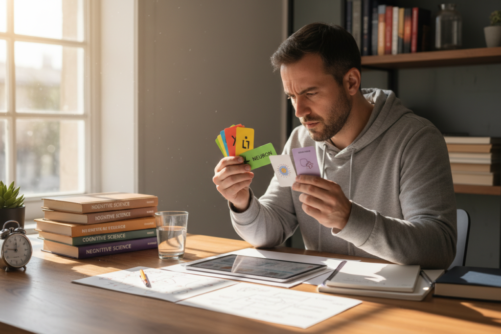 person practicing memory techniques and cognitive training exercises person practicing memory techniques and cognitive training exercises