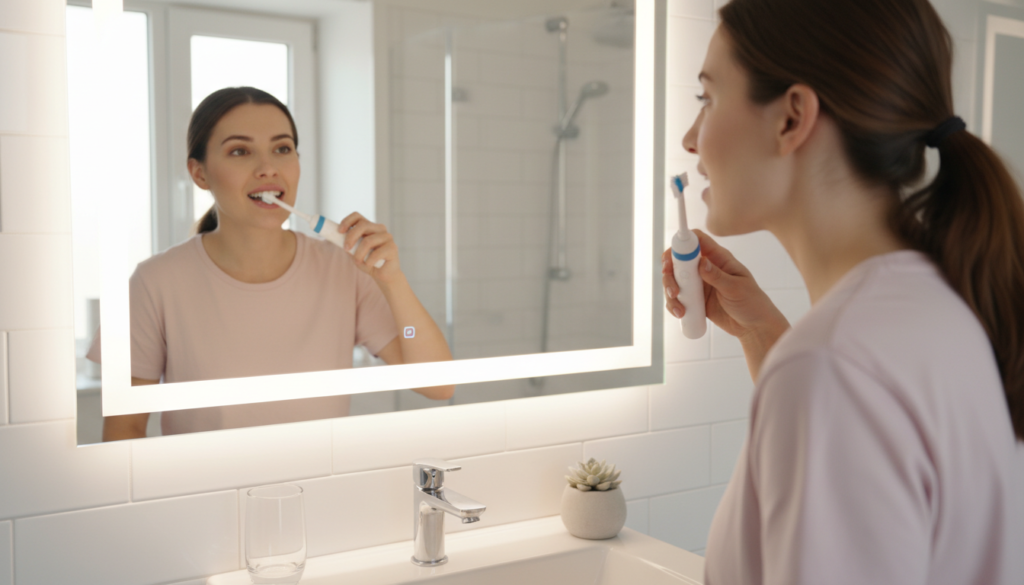 proper oral hygiene routine brushing and flossing