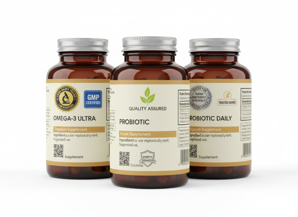quality supplement bottles with certifications