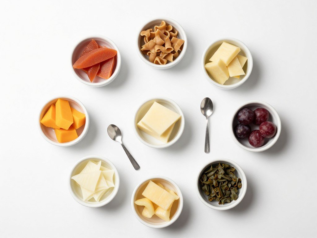 small portions of fermented foods for gradual introduction