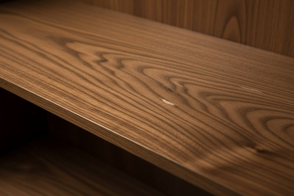 stained wood showing natural grain enhancement