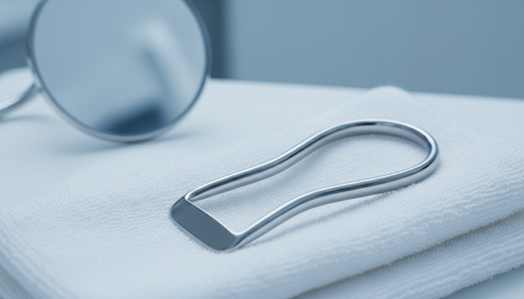 tongue scraper tool for oral hygiene and bacteria removal