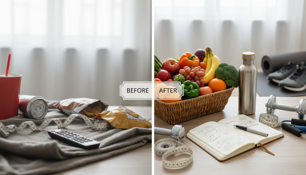 transformation journey representing sustainable weight loss success