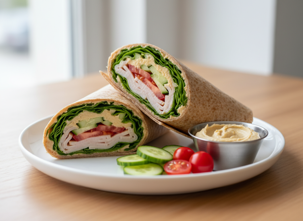turkey and vegetable wrap turkey and vegetable wrap