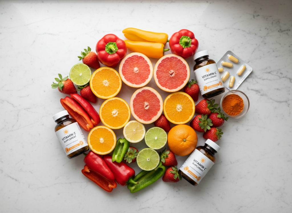 vitamin C rich foods and supplements for gum health