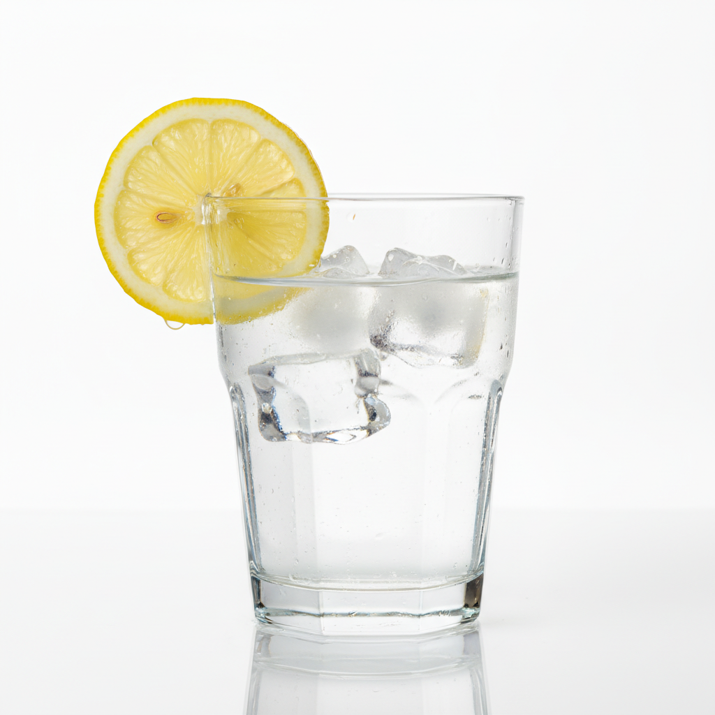 water glass for hydration and oral health maintenance