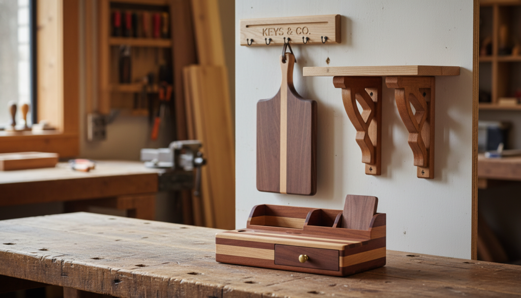 advanced beginner wood projects displayed