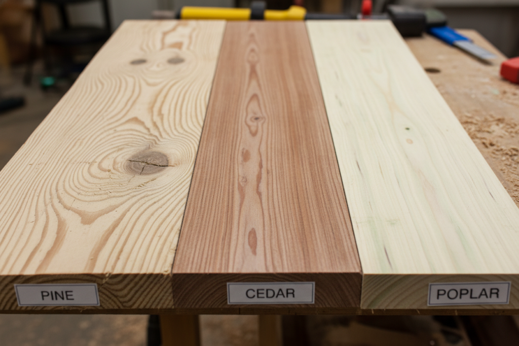 different types of wood boards for beginners